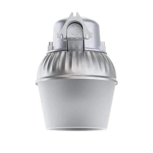 Lithonia Lighting LED Outdoor Flood Light Fixture, Exterior Dusk to Dawn Security Light with Photocell Sensor, Pole or Wall Mount, 3500 Lumens, 5000K Daylight, Gray (OALS10) - size: 3500 Lumens, style: 4000K Cool White Light