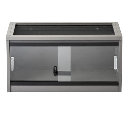 New Age Pet® ECOFLEX® 24" Small Reptile Enclosure, Grey - color: Grey, size: Small