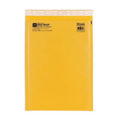 BAZIC Products #4 Self-Seal Bubble Mailer, 9.5 x 13.5 In - color: #4 (9.5" x 10.5"), size: 1-Pack