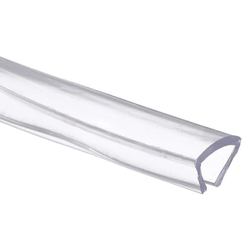 uxcell Clear Edge Trim 13.1Ft Silicone U Channel Edges Guards Fits 1/2" - size: 13.1Ft x 3/4" x 15/32", Fits 1/2"
