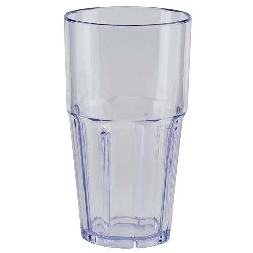 G.E.T. 9922-1-CL-EC 22 oz. Clear Tumbler, SAN Plastic Bahama Tumblers (Pack of 4)