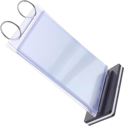 Musaner Menu Holder for Table Menu Display Holder Flip Menu Holder Menu Display Stand Desktop Display Stand Restaurant Menu Stand Sign Poster Stand A6 PVC Picture Frame Materia