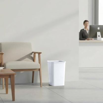 Superio 4.5 Gallon Plastic Trash Can, Waste Bin for Home, Kitchen, Office, Bedroom, Bathroom- 18 Qt (2, White) - color: 2, White, size: 4.5 Gallon
