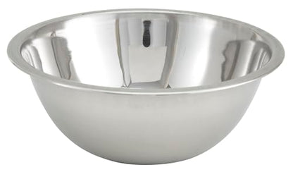 Winco 3 qt Stainless Steel Mixing Bowl - size: 3 Quart, style: Economy
