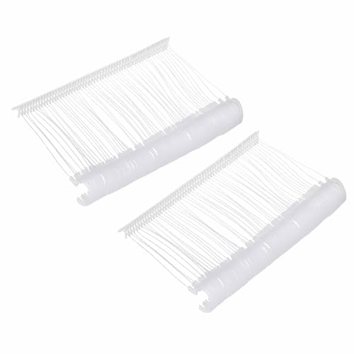 MECCANIXITY J Hook Standard Tagging Fasteners,Plastic Regular,Standard Label Gun Price Tagging Barbs for Garment Price Tag Label Tagging Barbs 50mm (2 Inch),Pack of 500 White - color: White, size: 50mm (2 Inch)