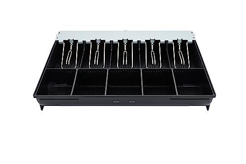 SAM4s 16" POS Cash Drawer, Black, Key Control, Metal, Portable - size: 03. TRAY