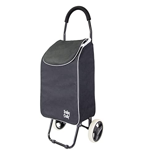 dbest Products Trolley Dolly Sport – Foldable Grocery Cart on Wheels – Multi Use Rolling Cart with Removable Bag and Hand Truck Dolly Function, Black - size: Sport