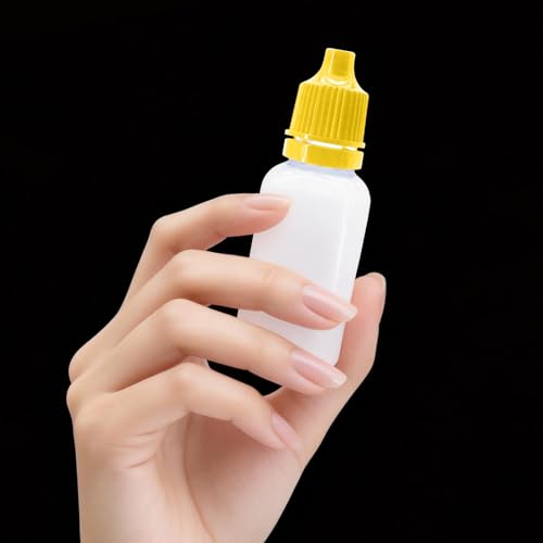 10Pcs 15ml Plastic Dropper Bottles, 0.5oz Small Squeeze Leakproof Dropper Bottle with Childproof Cap and Plug, Reusable Portable Eye Liquid Container for Travel Yellow - color: Yellow Cap