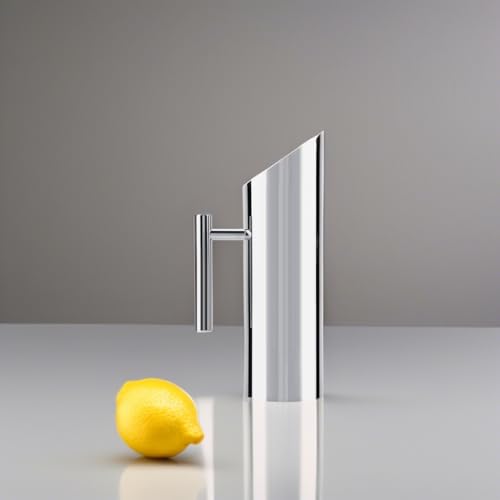 Ejoyous Stainless Steel Rectangular Pitcher, 2L Capacity, Silver, Spill-Proof Spout, Multiple Sizes - size: 67.6 Ounces