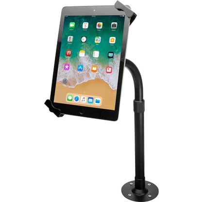 Tabletop Pole Stand – CTA Height-Adjustable Security Elbow Mount with Lock and Key Security System for iPad 7th/8th/9th Gen. 10.2",Surface Pro 4,Surface Go 3 & Other 7-14" Tablets (PAD-HATUE) – Black - size: 7-14 Inch Tablets, style: Elbow + Tabletop