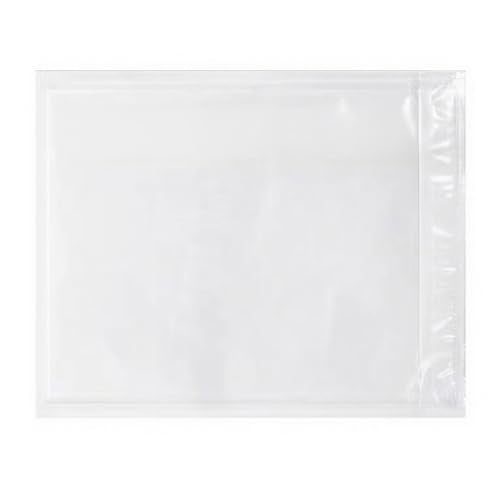 1000 PCS 6"x10" Clear Packing Slip Pouches List Envelopes Self-Adhesive Plastic Mailing Pouch Enclosed Bags for Packing Slips Invoice Label