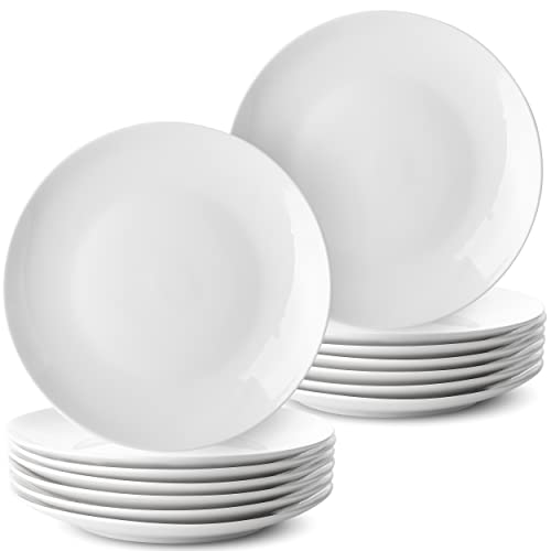 BTaT- White Dessert Plates, 8 inch, Set of 12, Small Plates for Appetizers - color: White, size: 8 inch, Set of 12