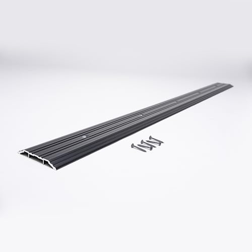 Aluminum Thresholds Extra Width 5"-6"-7"-8"-9"-10" Inch - Residential/Commercial use. Saddle/Handicap Easy Installing and Accessible/Fireproof Rated high-Quality (4"x72") - size: 4"x72"