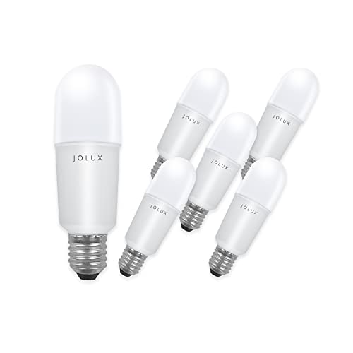 Jolux LED Stick Bulb, 100W Equivalent E26 Bulb, Enclosed Fixture, 6 Count - color: Daylight(5000k)