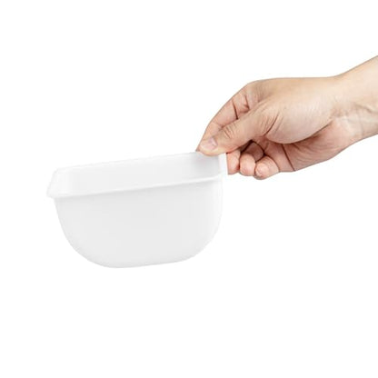 Restaurantware White Plastic Pint Insert, 5.5 x 2.9 x 2.8 In - size: 1 Pint