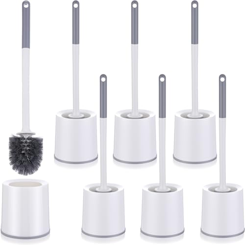 Patelai 6 Pack 18.12 Inch Toilet Brush and Holder for Bathroom