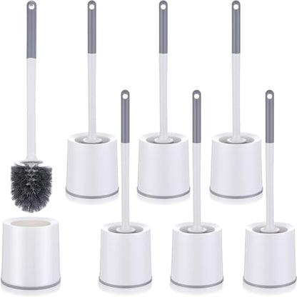 Patelai 6 Pack 18.12 Inch Toilet Brush and Holder for Bathroom