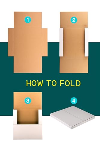 Vinyl Record LP Mailer, 12.8x12.8x1 inch Shipping Boxes, 20 Pack - size: 20 Pack