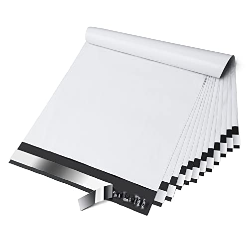 Fuxury Poly Mailers 10x13 Inch 100 Pack,Shipping Bags for Clothes,White - color: White, size: 10x13" 100pcs