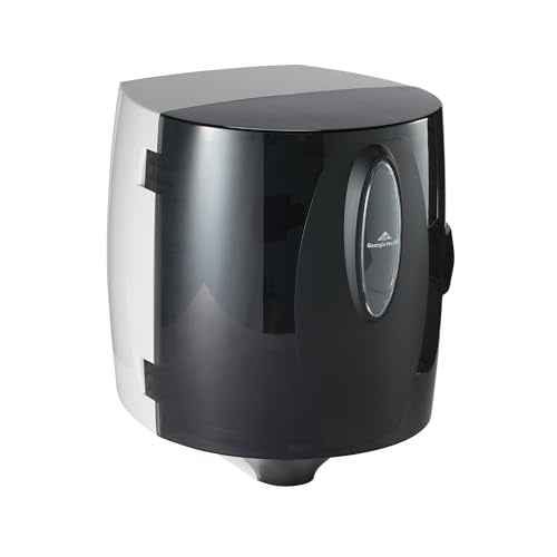 Universal Centerpull Paper Towel and Wiper Dispenser by GP PRO (Georgia-Pacific), Black, 54050, 10.25” W x 10.75” D x 12.625” H, 1 Dispenser