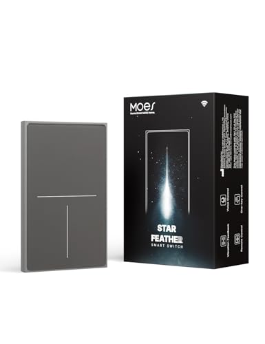MOES Full Touch Zigbee Smart Light Switch Neutral Wire Needed, Grey 3 Gang - color: Grey, size: ZigBee 3 Gang