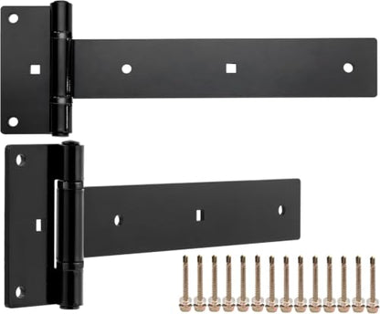 12 Inch Heavy Duty T Strap Hinges,Thickened Solid Steel