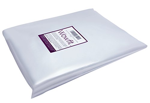 Wowfit 100 CT 17x22 1.1 Mil Large Clear Plastic Bags, Flat Open Poly - size: 17"x22"-100pcs