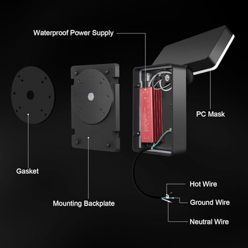 60W Modern LED Flood Light 5000K, 360° Rotatable Areas Lighting - size: Medium/60-1