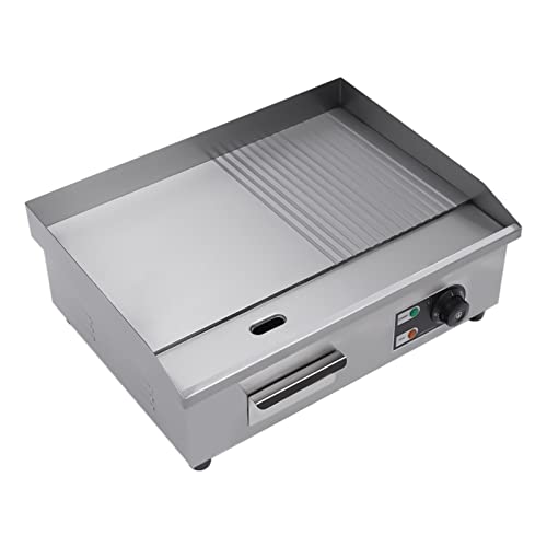 1600W Commercial Countertop Grill Electric Flat Top Teppanyaki Griddle - color: 1600W, 21.7"x13.8"