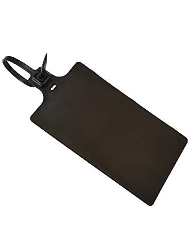 Blank Waterproof Plastic Tags Marker Ties Large Labeling Tags 2.28"×3.94" (50pcs, Black) - color: Black, size: 50pcs
