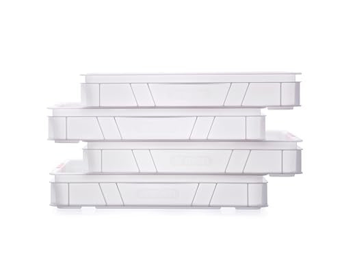 Araven Dough Box Lid, Polypropylene Cover for Dough Boxes and Food Storage Containers, Use in Commercial or Home Kitchen, 24 x 16 Inches, 5 Count, White