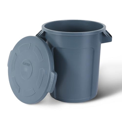 10 Gallon Small Commercial Round Trash Can with Lid - size: 10 Gallons