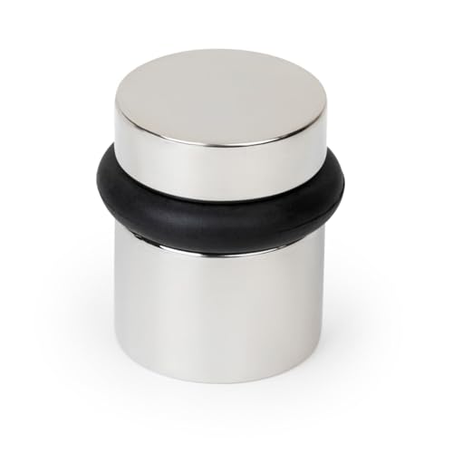 Mega Handles Square Floor Door Stopper Polished Chrome (1-Pack) - color: Polished Chrome, size: 1 Pack