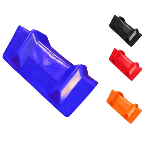 Edge Protectors Flatbed – Corner Protectors for Cargo Loads with Ratchet Strap Channel, Heavy Duty Plastic V Boards, Pallet Edge Protectors Made in USA (24 Pack, Blue, 4" x 11" x 4") - color: Blue, size: 4" x 11" x 4"