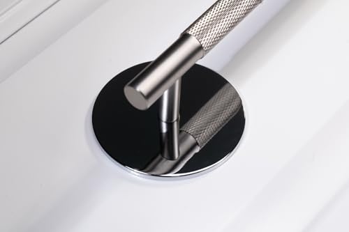 trust4care 4-Pack 2.3" Chrome Backplates of Bifold Closet Door Cabinet Knob - color: Chrome, size: Set of 4