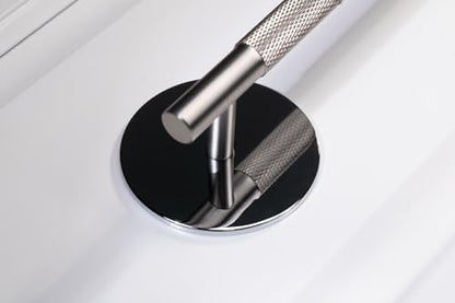 trust4care 4-Pack 2.3" Chrome Backplates of Bifold Closet Door Cabinet Knob - color: Chrome, size: Set of 4