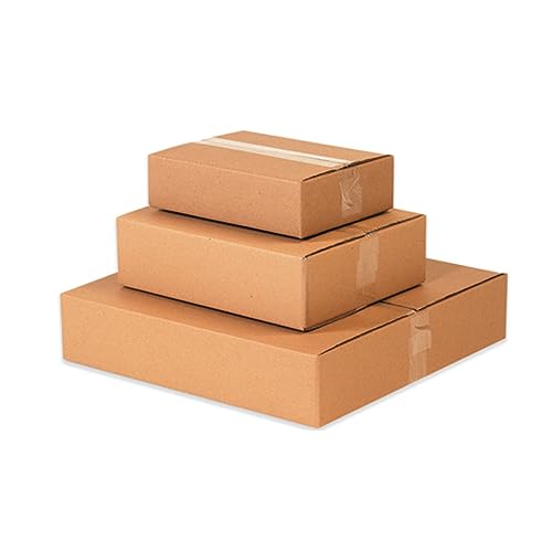 UOFFICE Flat Corrugated Boxes 24 x 10 x 4" Bundle of 20 Bulk Boxes