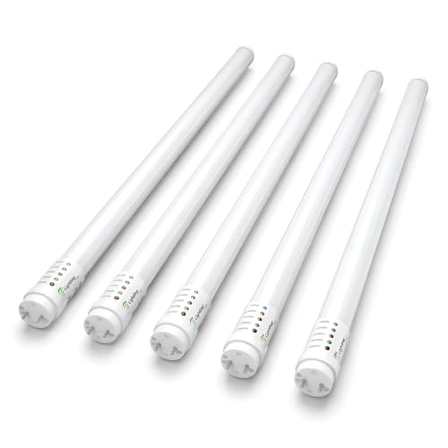 E2 LIGHTING 2Ft T8 LED Emergency Tube, 9W, 5 Pack, 120 to 277V, 1215 Lumens - color: Tunable 2700k-5000k, size: 2 Feet