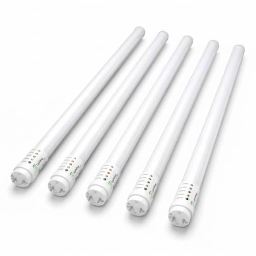 E2 LIGHTING 2Ft T8 LED Emergency Tube, 9W, 5 Pack, 120 to 277V, 1215 Lumens - color: Tunable 2700k-5000k, size: 2 Feet
