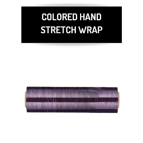 PSBM Dark Purple Stretch Wrap, 96 Rolls 18 Inch x 1000 Feet 100 Gauge, Heavy Duty Plastic Wrap Industrial Strength Shrink Film for Moving, Packing & Shipping - color: Purple, size: 96 Rolls