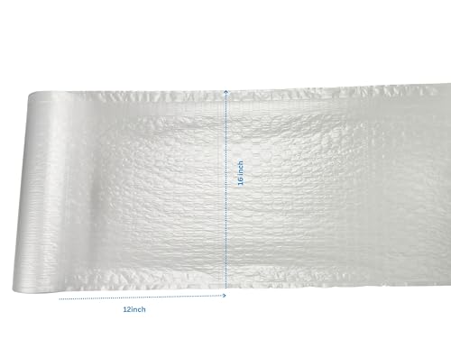 Air Cushion Machine Film Small Bubble Pillow Packaging Padding Roll | 984ft x 16" x 12” | 0.8" Super Small Bubble size