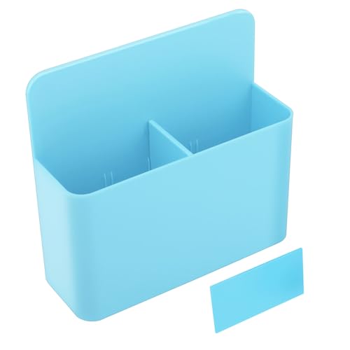 MoKo Magnetic Dry Erase Marker Holder, Pen Pencil Holder Storage Organizer for Whiteboard, Refrigerator, Locker and Other Magnetic Surfaces, Blue - color: Blue-1 Pack