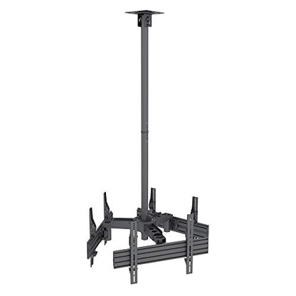 Mount-It! Triple TV Ceiling Mount, 3-Screen Commercial Bracket, 32-65" - style: Triple