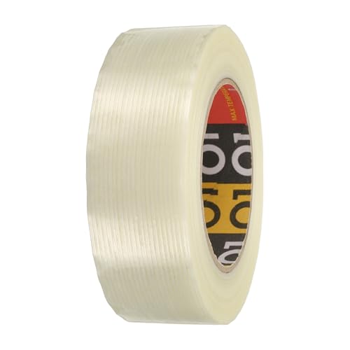 uxcell Filament Strapping Tape 1 9/16" x 54.7 Yards 5.9 Mil Heavy Duty Tape - size: 1 9/16 Inch x 54.7 Yards 5.9 Mil