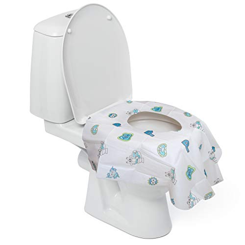 Potty Shields Disposable Toilet Seat Covers, XL Waterproof Sheets, 6 Pack - color: Original, size: 6 Pack