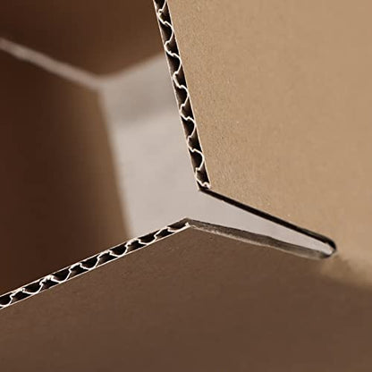 CRUGLA 6x6x6 Shipping Boxes Set of 25, Cardboard Corrugated Mailing Box for Packaging - size: 6x6x6 Inch 25 Pack
