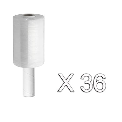 5" Stretch Film/Wrap 1000 feet 80 Gauge Industrial Strength up to 300% Stretch Clear Cling Durable Adhering Packing Moving Packaging Heavy Duty Shrink Film, Thick Plastic Packing Wrap– 36 Pack - size: 36 PACK