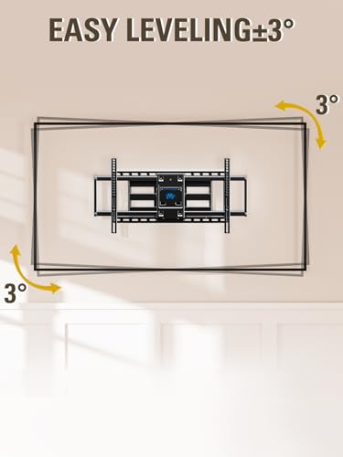Mounting Dream TV Wall Mount TV Bracket for Most 42-90 Inch TV, Pre-Assembled Full Motion TV Mount with Articulating Arms, Max VESA 800x400mm 132 lbs. Loading, Fits 16", 18", 24" Studs, MD2298-XL - size: For 42"-90" TV, 24" Studs
