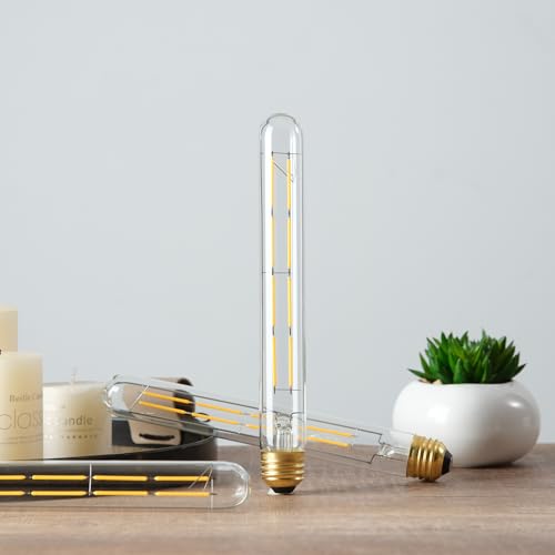 T10 Tubular Light Bulbs E26 Dimmable Led Bulbs 8W Led Edison Bulb 3000K - color: 8w=75w Soft White 3000k