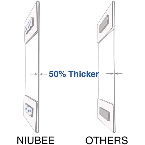 NIUBEE 8x10 Acrylic Sign Holder Wall Mount Clear Frame 6 Pack - size: 8x10"